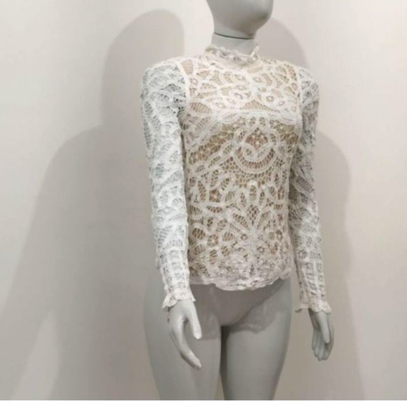 Maje Lace Crochet Blouse - Picture 3 of 7